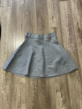 H&M Gray Circle Skirt with Flared Silhouette